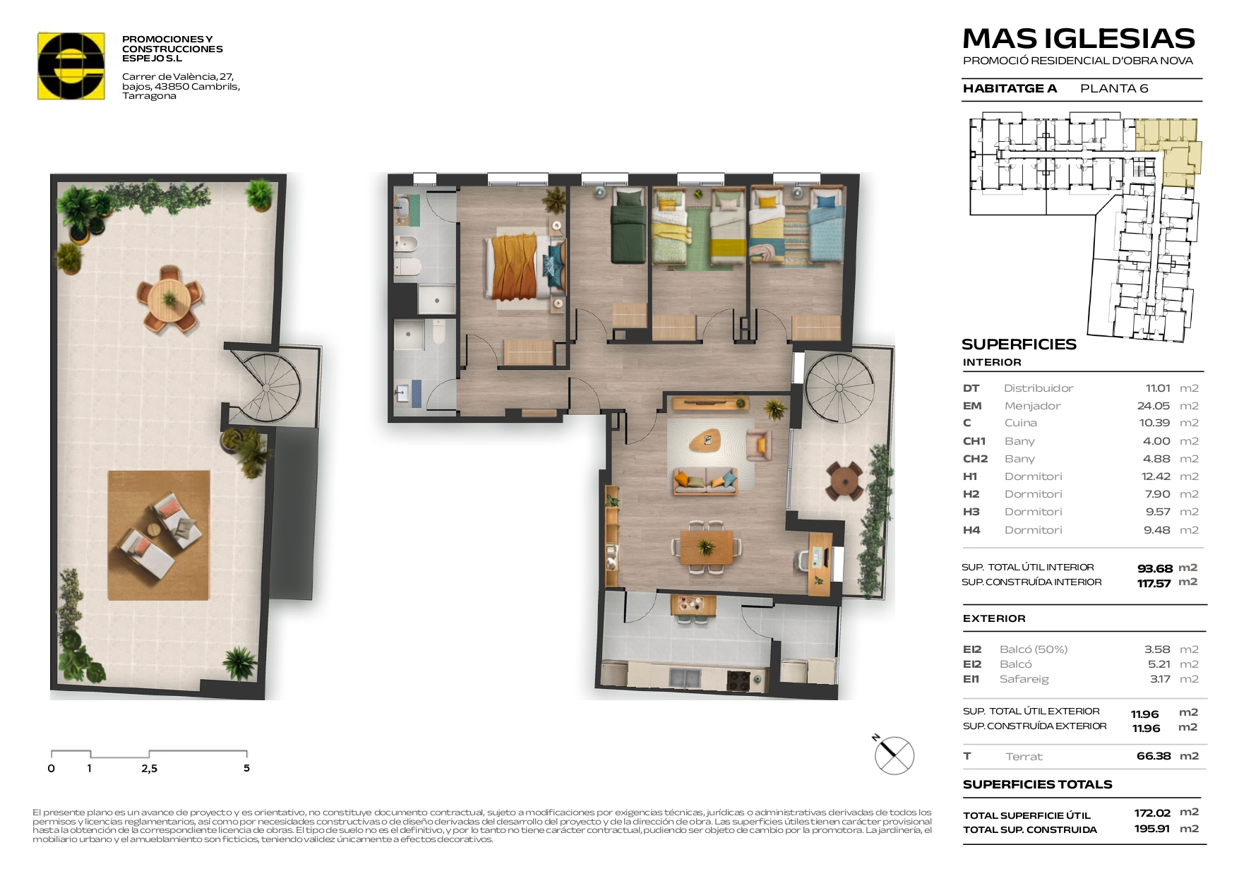 Vivienda B + PK 4 + TRAST 6