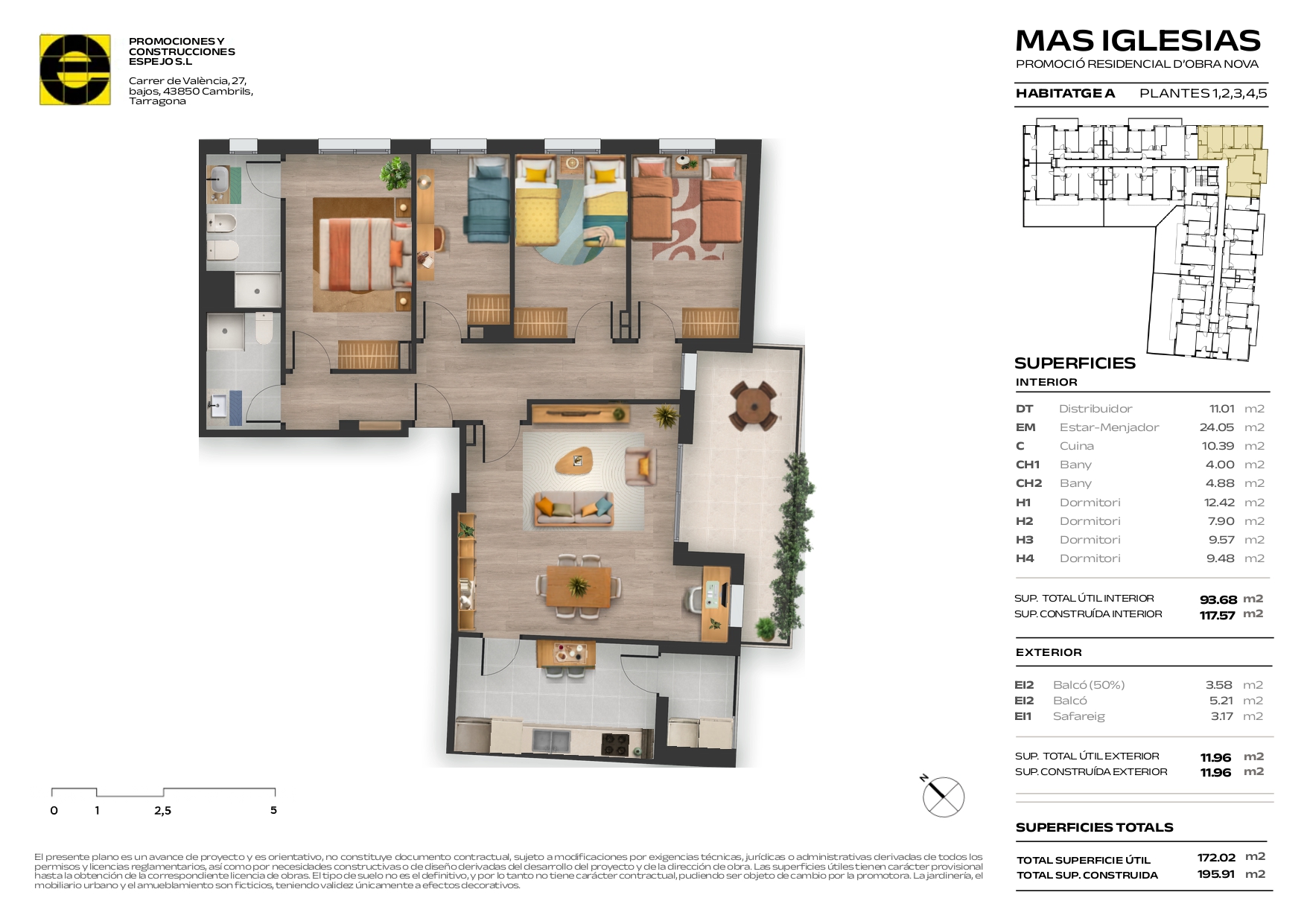 Vivienda A + PK 2 + TRAST 5